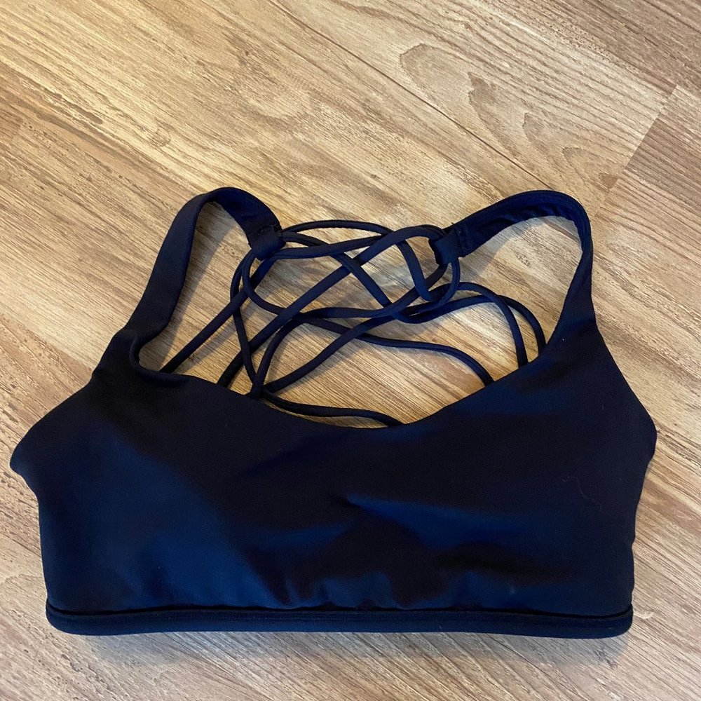 Navy Blue lululemon sports bra size 8